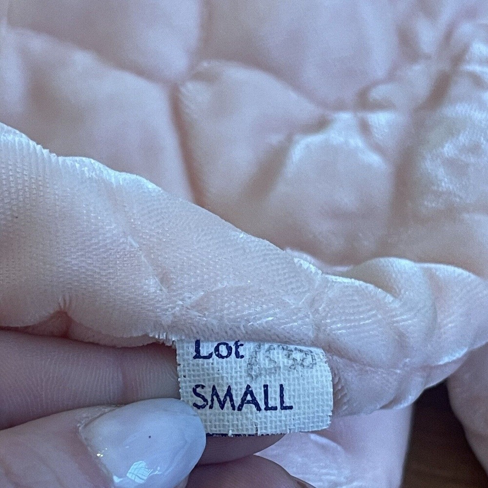 Women's Vintage I. Magnin & Co Size S Velvet Quilted Bed Jacket - Picture 7 of 8